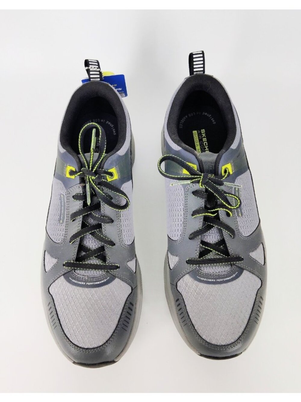 Skechers Men's GO RUN Pulse Trail - Ultra Radius - Gray/Charcoal/Lime - Size 12